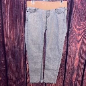 Gap Maternity Always Skinny Gray Acid Wash Denim Jeans 90s Retro Vintage Vibe